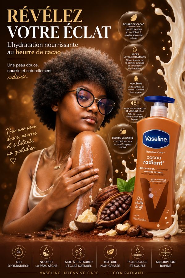 Cocoa Radiant Lait Hydratant 600 mL
