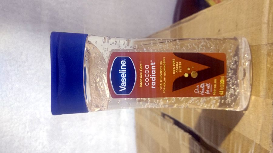 Photo réelle du flacon Cocoa Radiant huile en stock