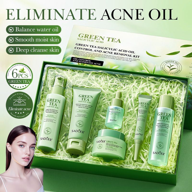 Kit Green Tea Anti-Acné Sadoer, visuel produit