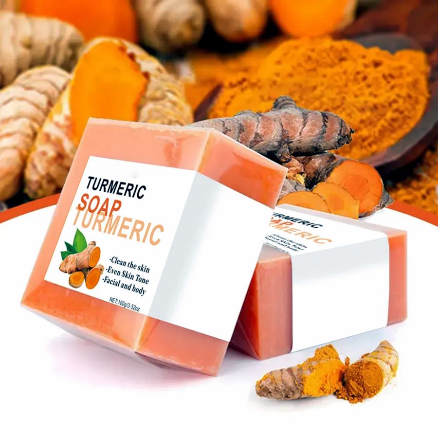 Savon au curcuma, visuel produit